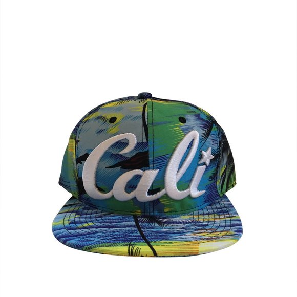 New Cali Printed 3D Embroidery Snapback Hat - Picture 1 of 5